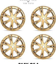 Tesla Model Y (2020-2023) 19-inch Gold Hub Caps (Set of 4) Gemini Wheel Aero Cover replacement