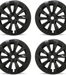 Tesla Model 3 (2020-2023) 19-inch Matte  Black hubcaps - (Set of 4)