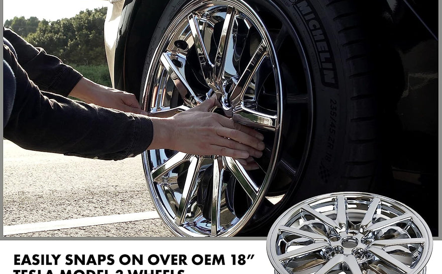 Unleash Your Tesla's Style with Eye-Catching Wheel Covers!