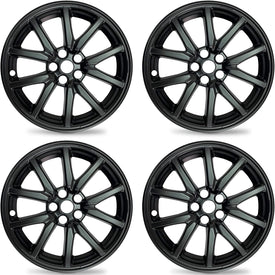 Tesla Model 3 (2020-2023) 18-Inch Hub Caps - Matte  Black - (Set of 4)