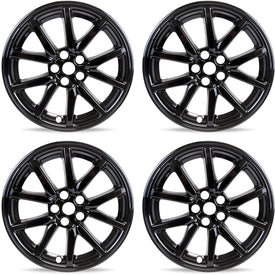 Tesla Model 3 (2020-2023) 18-Inch Hub Caps - Gloss  Black - (Set of 4)