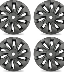 Tesla Model 3 (2020-2023) 18-inch Gunmetal Gray Hub Caps (Set of 4) - Aero Cover replacement