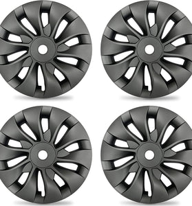 Tesla Model 3 (2020-2023) 18-inch Gunmetal Gray Hub Caps (Set of 4) - Aero Cover replacement