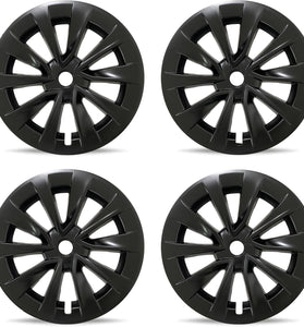 Tesla Model 3 (2020-2023) 19-inch Matte  Black hubcaps - (Set of 4)