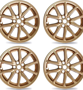 Tesla Model 3 (2020-2023) 18-Inch Hub Caps - Metallic Gold - (Set of 4)