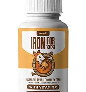 Kids Iron Vitamins Dissolvable (Orange Flavor, 90 Count)