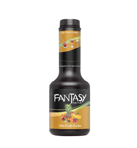 Mayde Fantasy Fruit Purée, Natural Smoothie Fruit Puree & Milk Tea Syrup, Tropical Mixed Fruit, 600 grams
