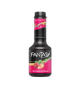 Mayde Fantasy Fruit Purée, Natural Smoothie Fruit Puree & Milk Tea Syrup, Strawberry, 600 grams