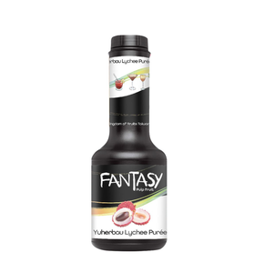 Mayde Fantasy Fruit Purée, Natural Smoothie Fruit Puree & Milk Tea Syrup, Lychee, 600 grams