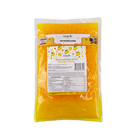 Mayde Crystal Boba for Bubble Tea Drinks Milk Tea Shaved Ice Topping, Agar Boba, Mango Flavor -  2.2 lbs