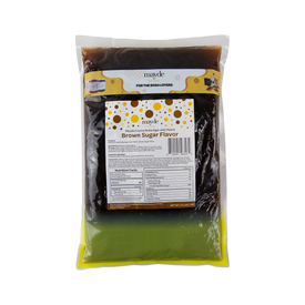 Mayde Crystal Boba for Bubble Tea Drinks Milk Tea Shaved Ice Topping, Agar Boba, Brown Sugar Flavor - 2.2 lbs