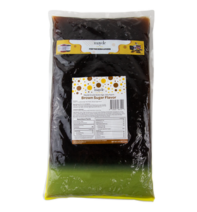 Mayde Crystal Boba for Bubble Tea Drinks Milk Tea Shaved Ice Topping, Agar Boba, Brown Sugar Flavor - 4.4 lbs