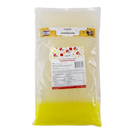 Mayde Crystal Boba for Bubble Tea Drinks Milk Tea Shaved Ice Topping, Agar Boba, Lychee Flavor - 4.4 lbs