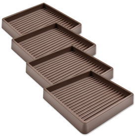 Caster Cups - Brown